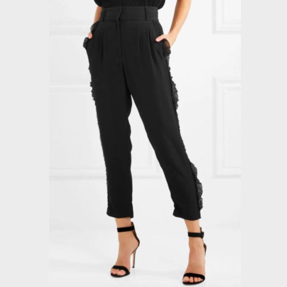Alice McCall Pants - Alice McCall Black Under Control Pants Ruffle 6